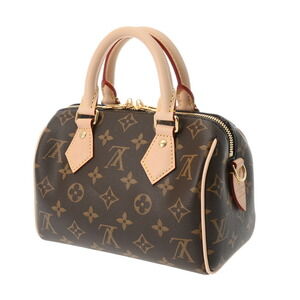 Louis Vuitton Bandouliere Speedy Handbag Canvas Monogram Brown